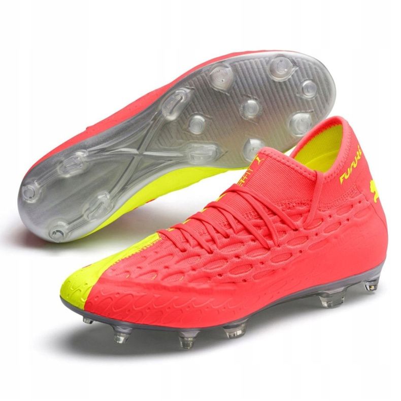 Ghete de fotbal Puma Future 5.2 Netfit Osg Evo FG / AG M 106007-01 multicolor galben 2