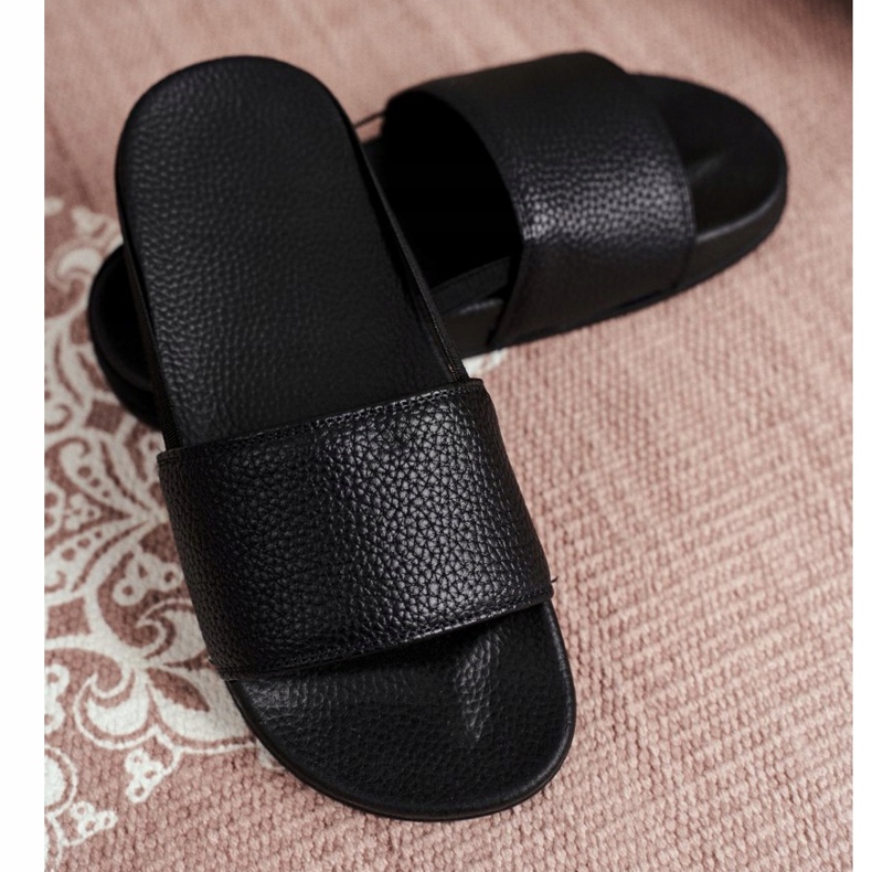 FRROCK Papuci negri Nopla pentru copii negru 1