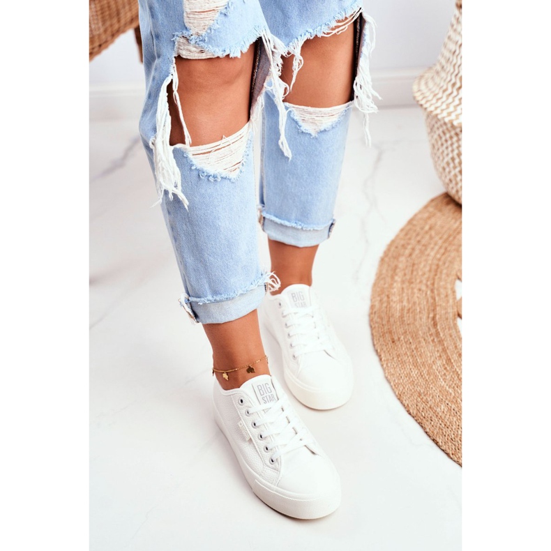Adidași pentru femei Big Star White GG274098 alb 1
