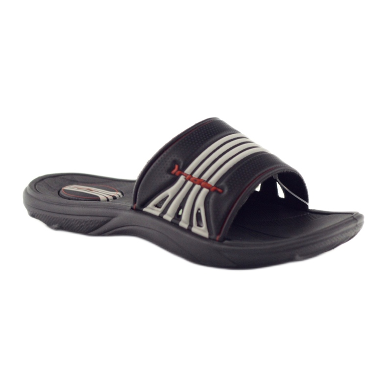 Flip-flops pentru copii Rider pentru dungi gri-gri 80341 negru negru 1