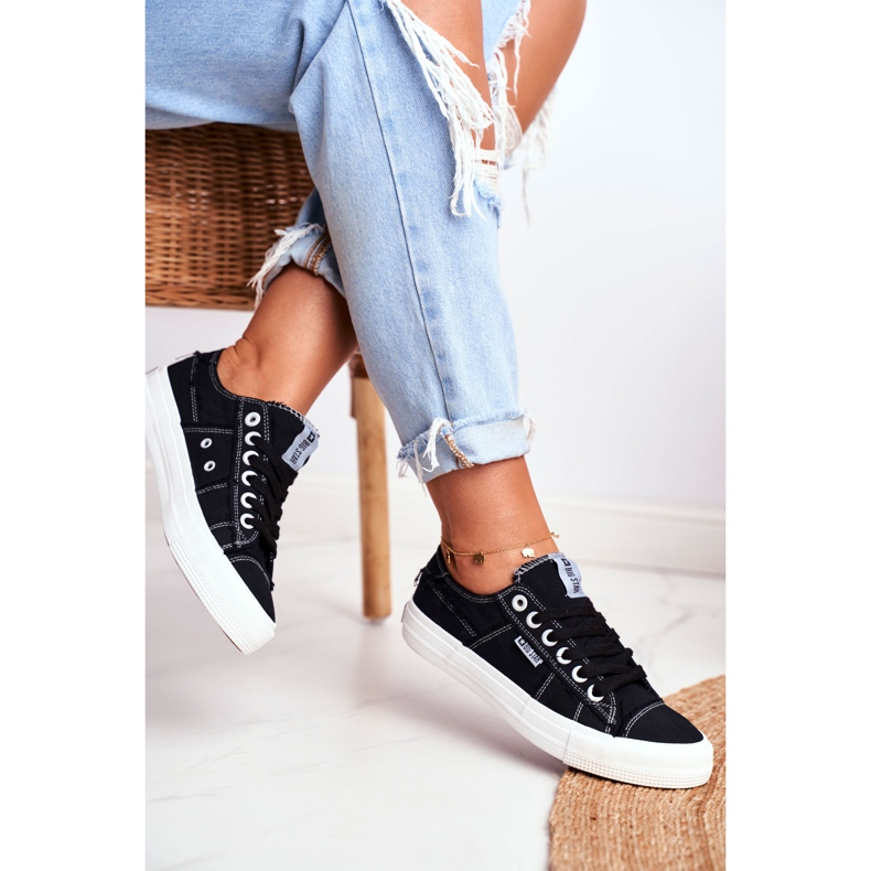 Adidași pentru femei Big Star Black DD274446 negru 2