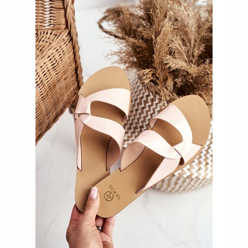 Papuci clasici de damă Lu Boo Beige Mabella bej 1