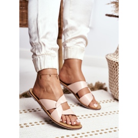 Papuci clasici de damă Lu Boo Beige Mabella bej 2