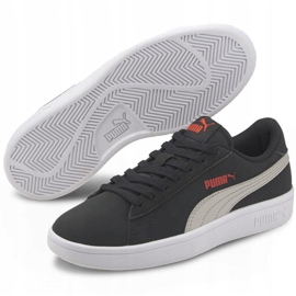 Pantofi Puma Smash v2 Buck Jr 365182 19 negru 3