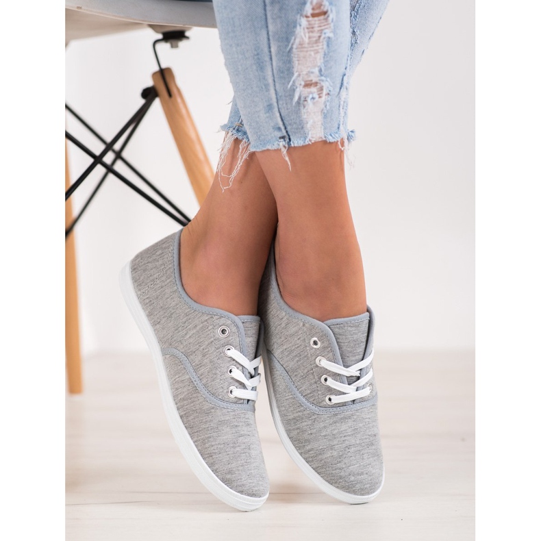 SHELOVET Adidași gri deschis 1