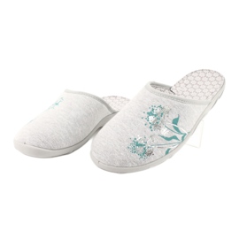 Pantofi de damă de culoare Befado 235D168 gri verde 2