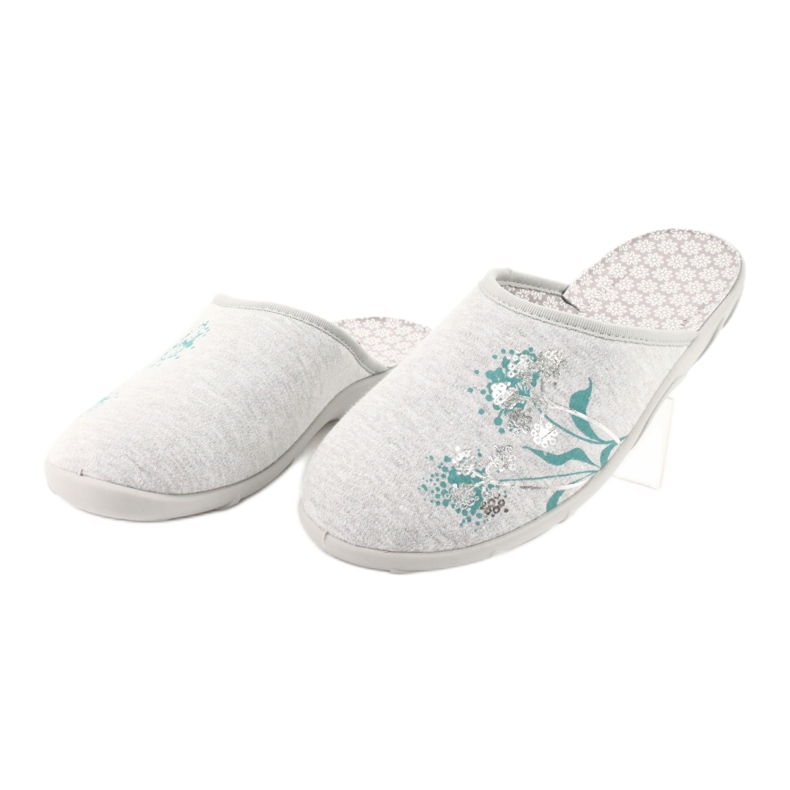 Pantofi de damă de culoare Befado 235D168 gri verde 2