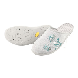 Pantofi de damă de culoare Befado 235D168 gri verde 3