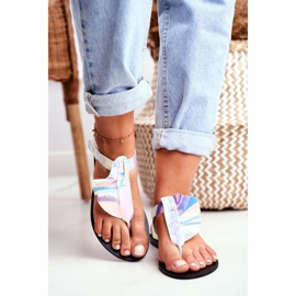 Sandale Lu Boo Flip Flops Reflective With Velcro Lottie albastru 3
