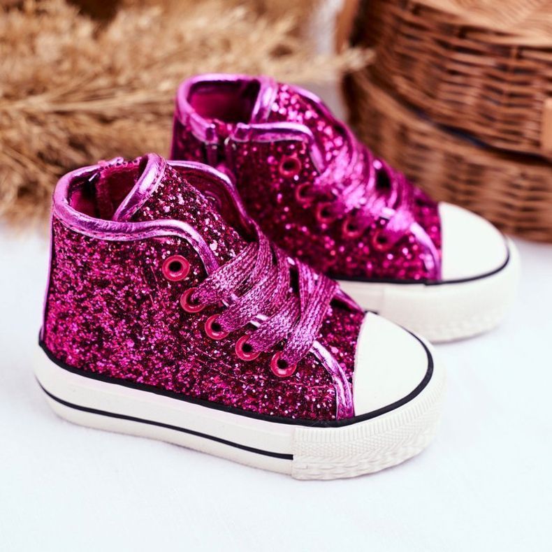 FRROCK Adidași pentru copii High Shiny Pink Ally roz 1