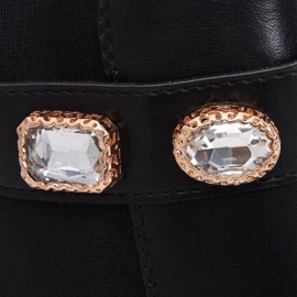 Ghete Chelsea negre, negre HE107 Negre negru 1