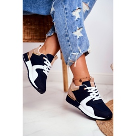 EVE Încălțăminte sport pentru femei Blue Clementine Golden Blue Elements alb albastru marin de aur 2