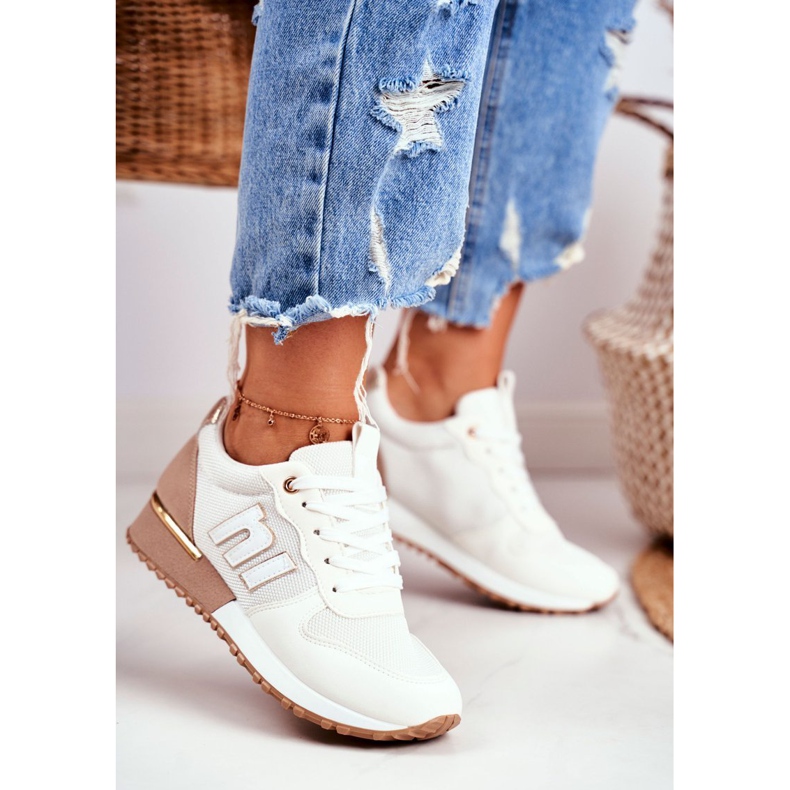 EVE Încălțăminte sport pentru femei Beige Golden Maddie Elements bej 1