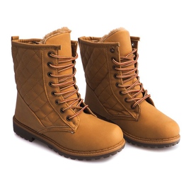Căprioare căptușite călduroase 8016 Camel maro 1