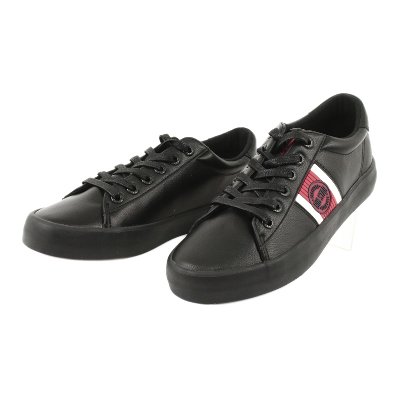 Big Star Adidași pentru femei cu eco-piele GG174111 Negru alb 2