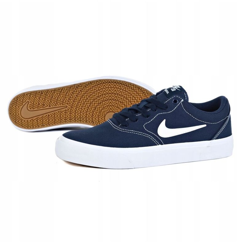 Pantofi Nike Sb Charge Cnvs Jr CQ0260-400 albastru marin gri 1