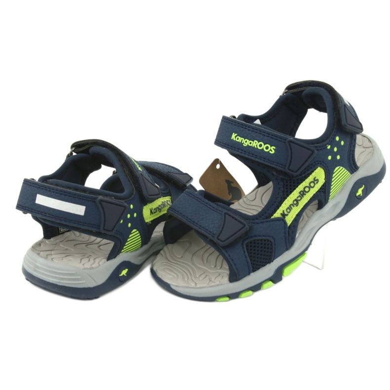 Sandale KangaRoos 18337 insert din spumă albastru marin verde 4