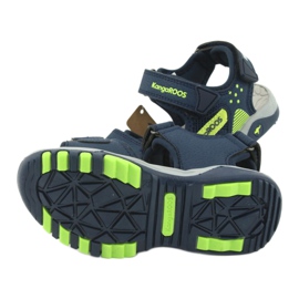 Sandale KangaRoos 18337 insert din spumă albastru marin verde 5