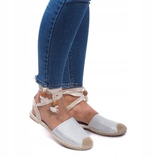 Sandale Espadrile Balerini Balerini 30550 Argintiu gri 1