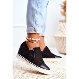 Adidași de damă Lu Boo cu plasă Morgono negru 1