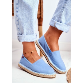 Espadrile pentru femei Tălpă împletită Albastru Big Star DD274A153 1