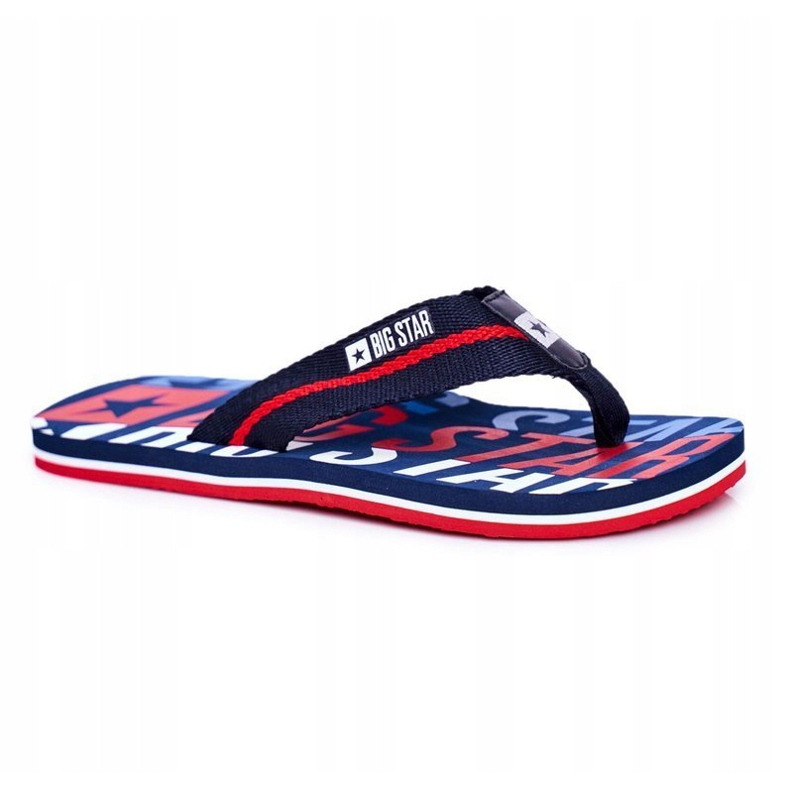 Papuci pentru bărbați Flip-flops Big Star Navy Blue DD174659 albastru marin 1
