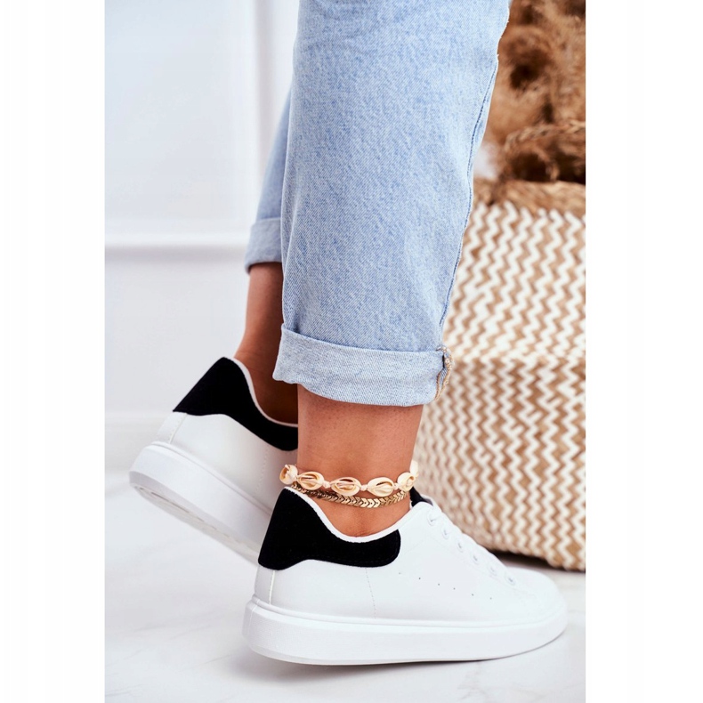 PS1 Încălțăminte sport de damă albă cu toc negru Milly 1 PS1 Încălțăminte sport de damă albă cu toc negru Milly 1