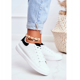 PS1 Încălțăminte sport de damă albă cu toc negru Milly 2 PS1 Încălțăminte sport de damă albă cu toc negru Milly 2