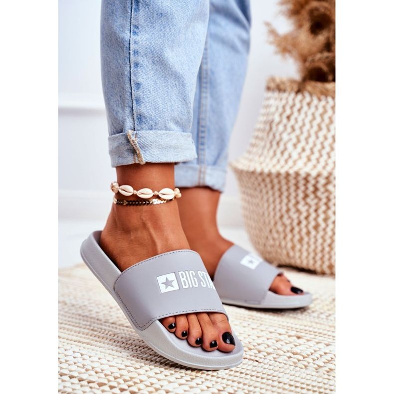 Papuci de damă Big Star Grey GG274042 gri 1