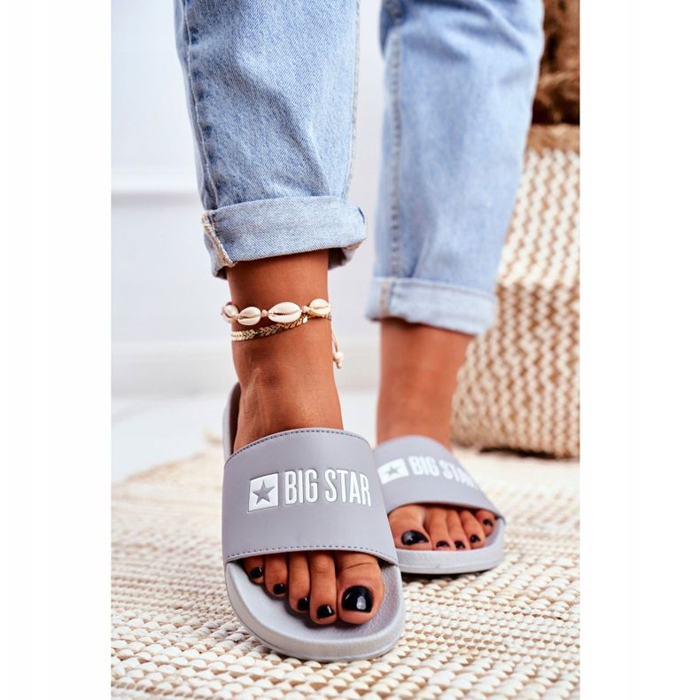 Papuci de damă Big Star Grey GG274042 gri 2