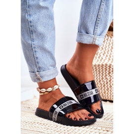 Papuci de damă Big Star Lacuit Negru GG274007 1