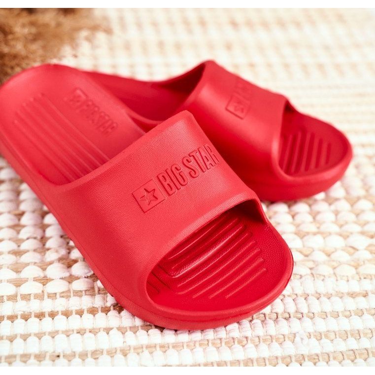 Papuci roșii Big Star pentru copii și tineri GG374809 roșu 1