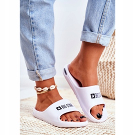 Papuci de damă Big Star Air White GG274A026 alb 2