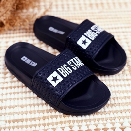 Papuci pentru copii Big Star Navy Blue Matlasat GG374802 albastru marin 1