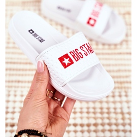 Papuci pentru copii Big Star White Matlasat GG374803 alb 2