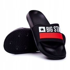 Papuci bărbați Big Star Classic Black GG174936 alb negru roșu 1