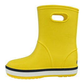 Crocs Crocband Rain Boot Kids 205827-734 roșu galben 1 Crocs Crocband Rain Boot Kids 205827-734 roșu galben 1