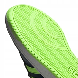 Pantofi Adidas Hoops 2.0 Jr FW3171 negru albastru marin verde 1