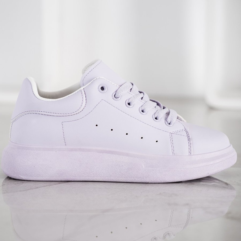 SHELOVET Adidași violet pe platformă 2
