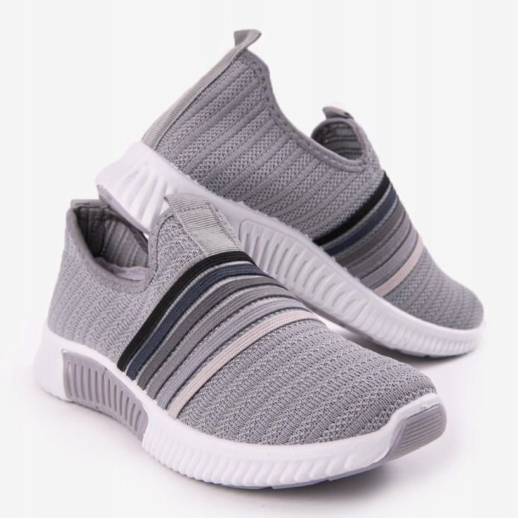 Pantofi sport alunecați gri gri TL502-26 2