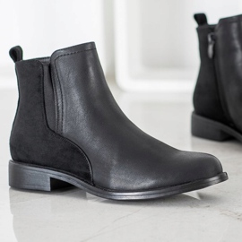 J. Star Cizme negre elegante negru 1