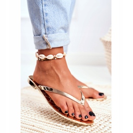 Lu Boo Flip-flops Metallic Gold Eltoro Ii gat. de aur 2