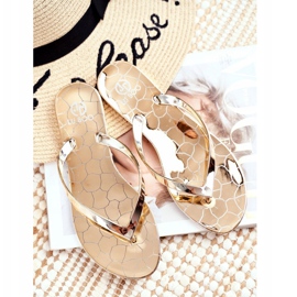 Lu Boo Flip-flops Metallic Gold Eltoro Ii gat. de aur 1