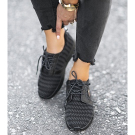 Încălțăminte sportă ușoară PH-16 neagră negru 1