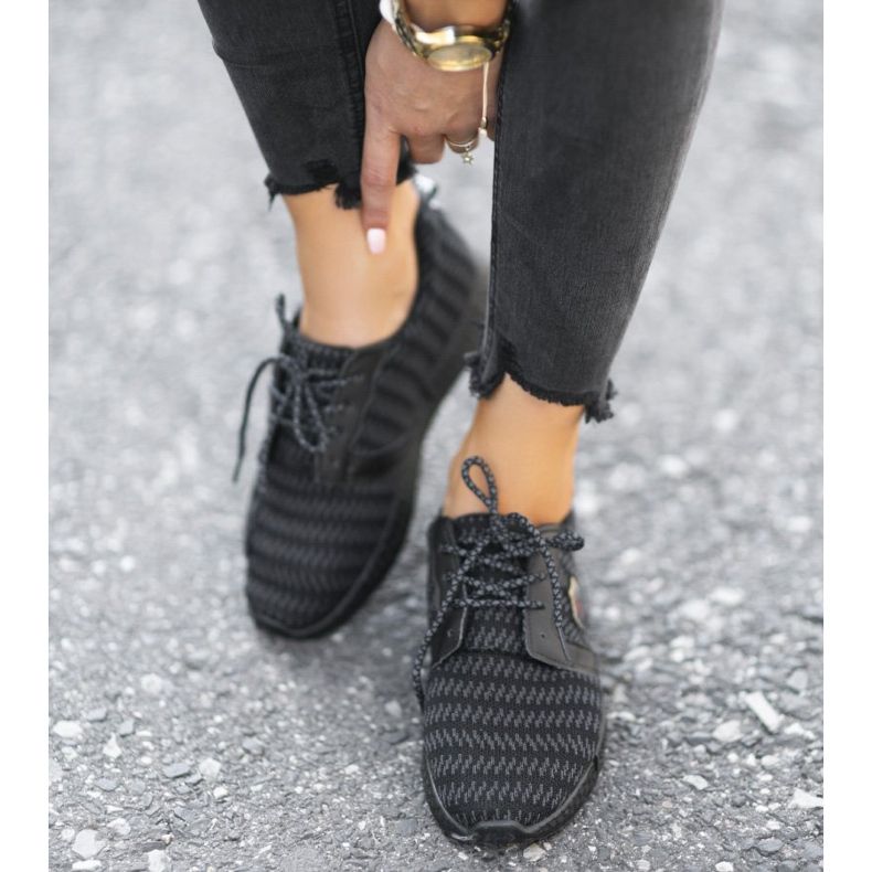 Încălțăminte sportă ușoară PH-16 neagră negru 1