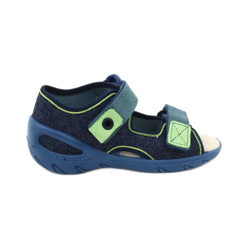 Pantofi pentru copii Befado pu 065P142 albastru marin verde 1