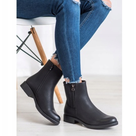 J. Star Cizme înalte cu piele ecologică negru 2 J. Star Cizme înalte cu piele ecologică negru 2