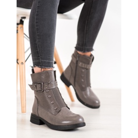 J. Star Cizme gri cu bandă elastică 2