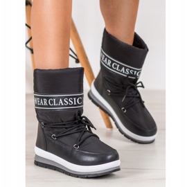 GOLL Poartă cizme clasice de zăpadă negru 2