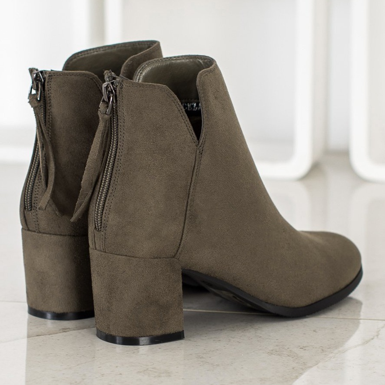 Cizme cu fermoar VINCEZA multicolor verde 1 Cizme cu fermoar VINCEZA multicolor verde 1